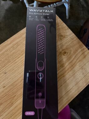 WAVYTALK Pro Airflow Styler - Black with Pink Accents